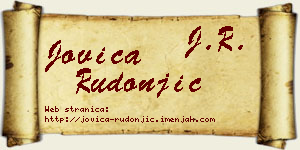 Jovica Rudonjić vizit kartica